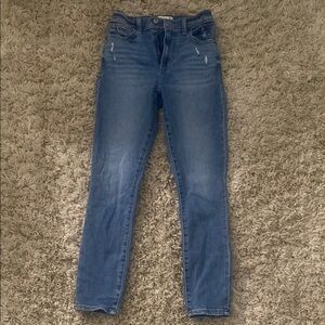 Abercrombie & Fitch High Rise Blue Denim Jeans